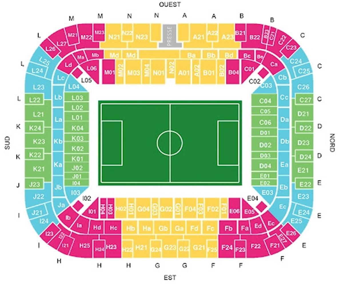 Decathlon Arena Stade Pierre Mauroy , Villeneuve d Ascq, France Seating Plan