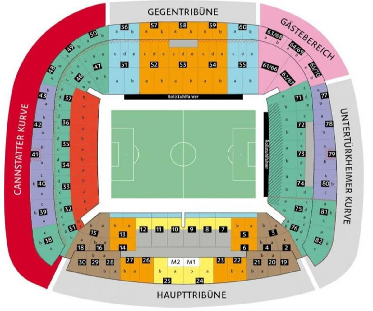 MHP Arena , Stuttgart, Germany Seating Plan