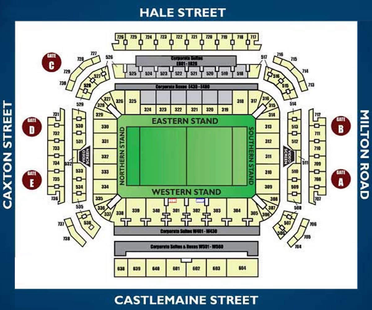 Suncorp Stadium, Brisbane, Australia Seating Plan