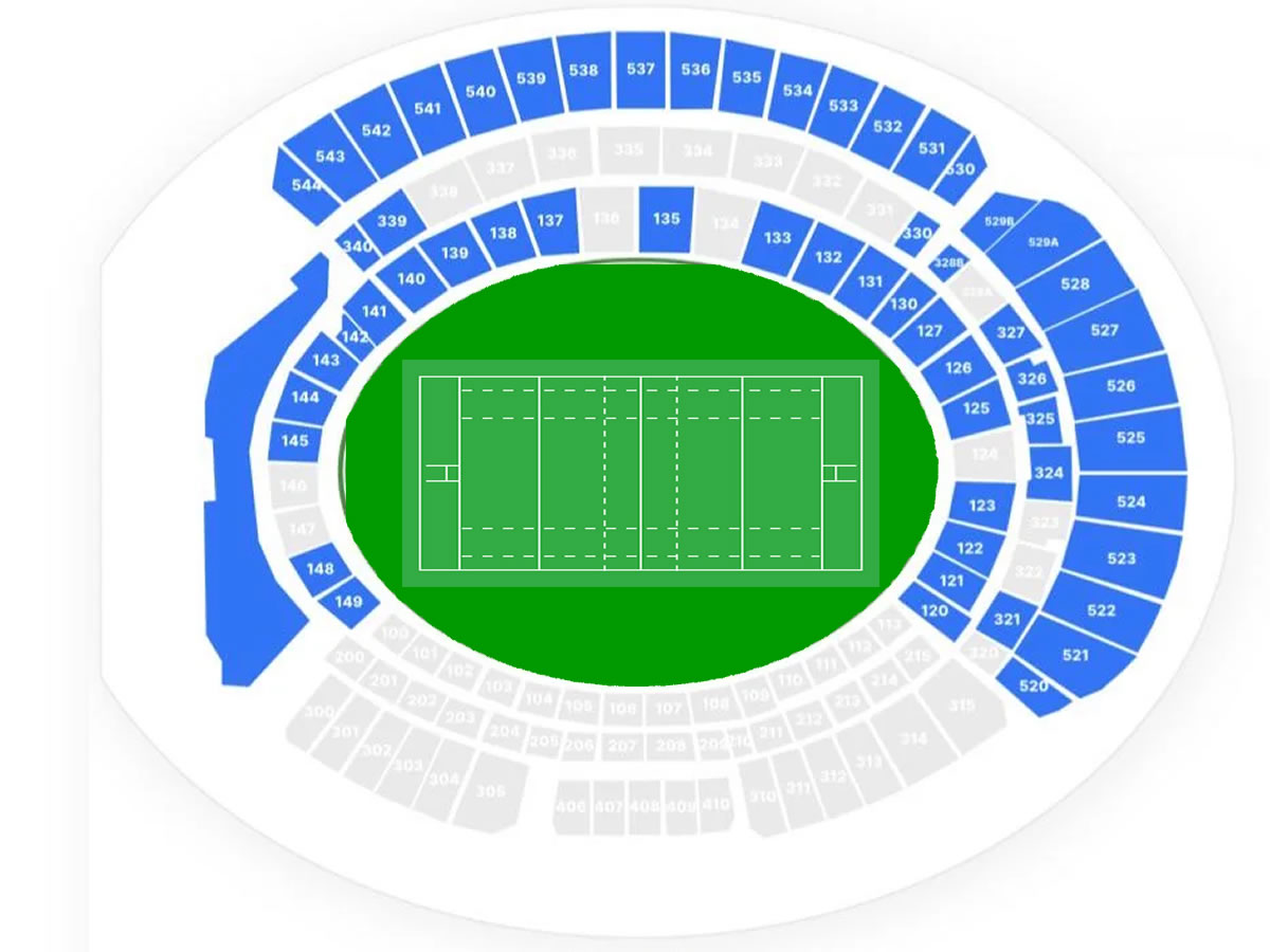 Adelaide Oval Stadium, Adelaide, Australia Seating Plan