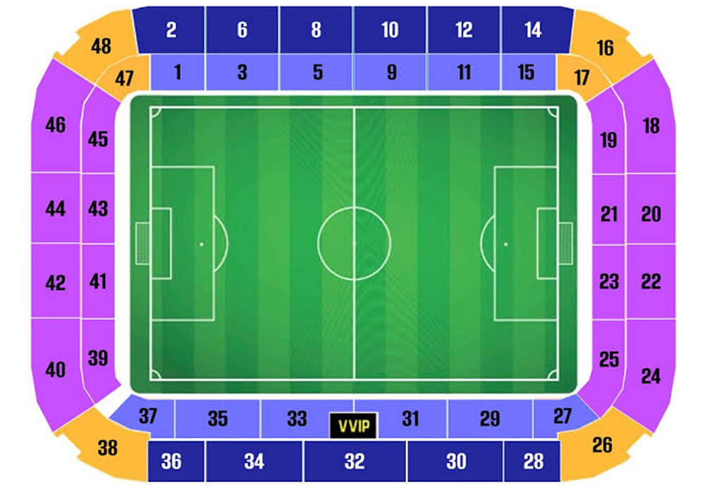 Agia Sophia Stadium, Athens, Greece Seating Plan