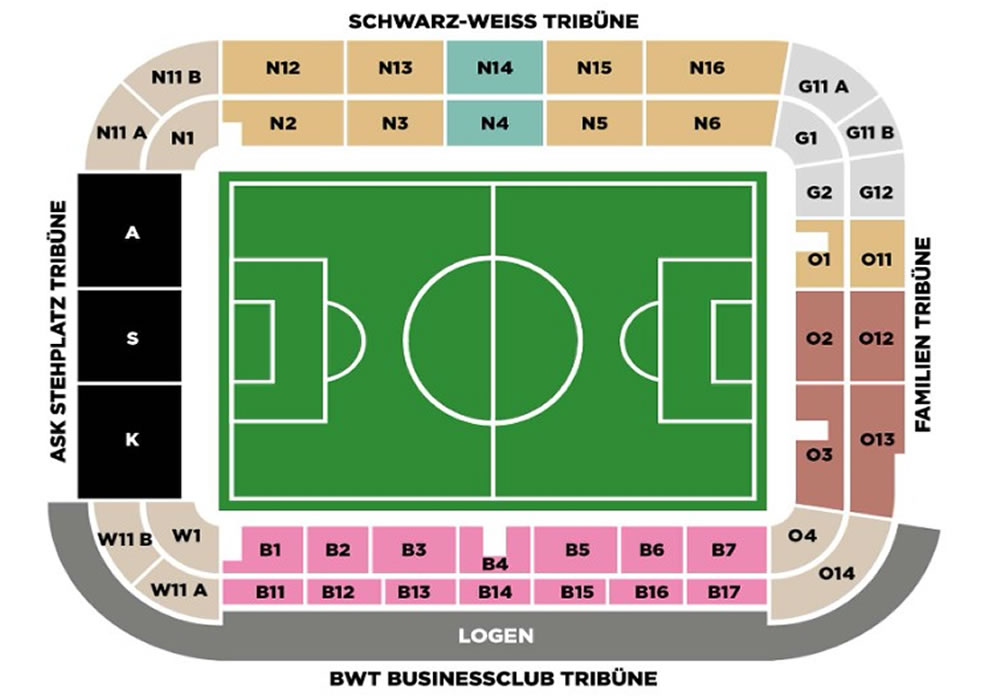 Raiffeisen Arena , Linz, Austria Seating Plan
