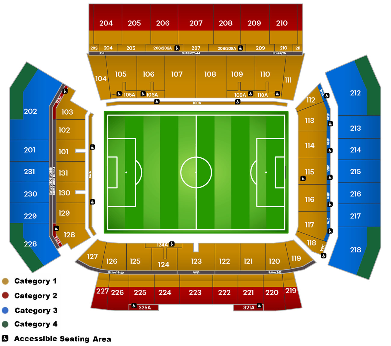 Toronto Stadium, Toronto, Canada Seating Plan