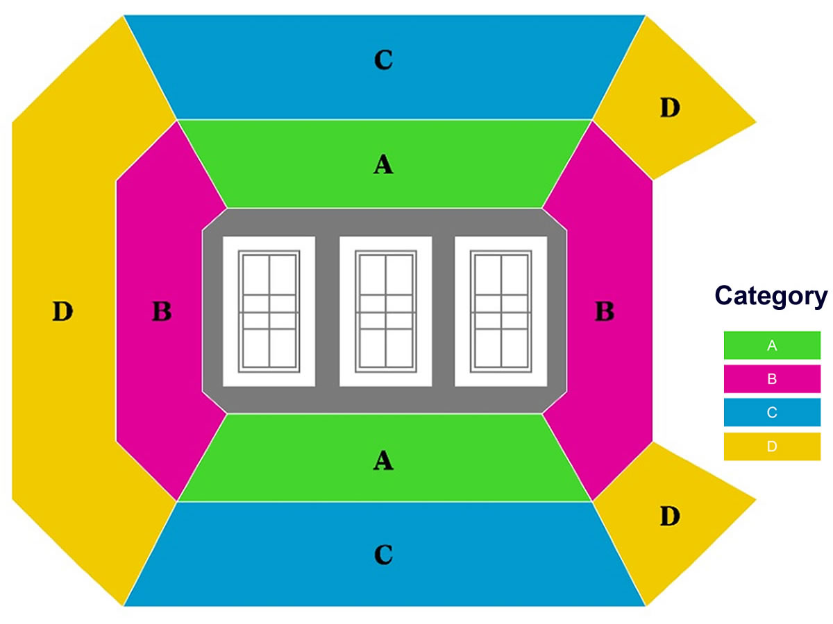 Galen Center (Badminton), Los Angeles, United States Seating Plan
