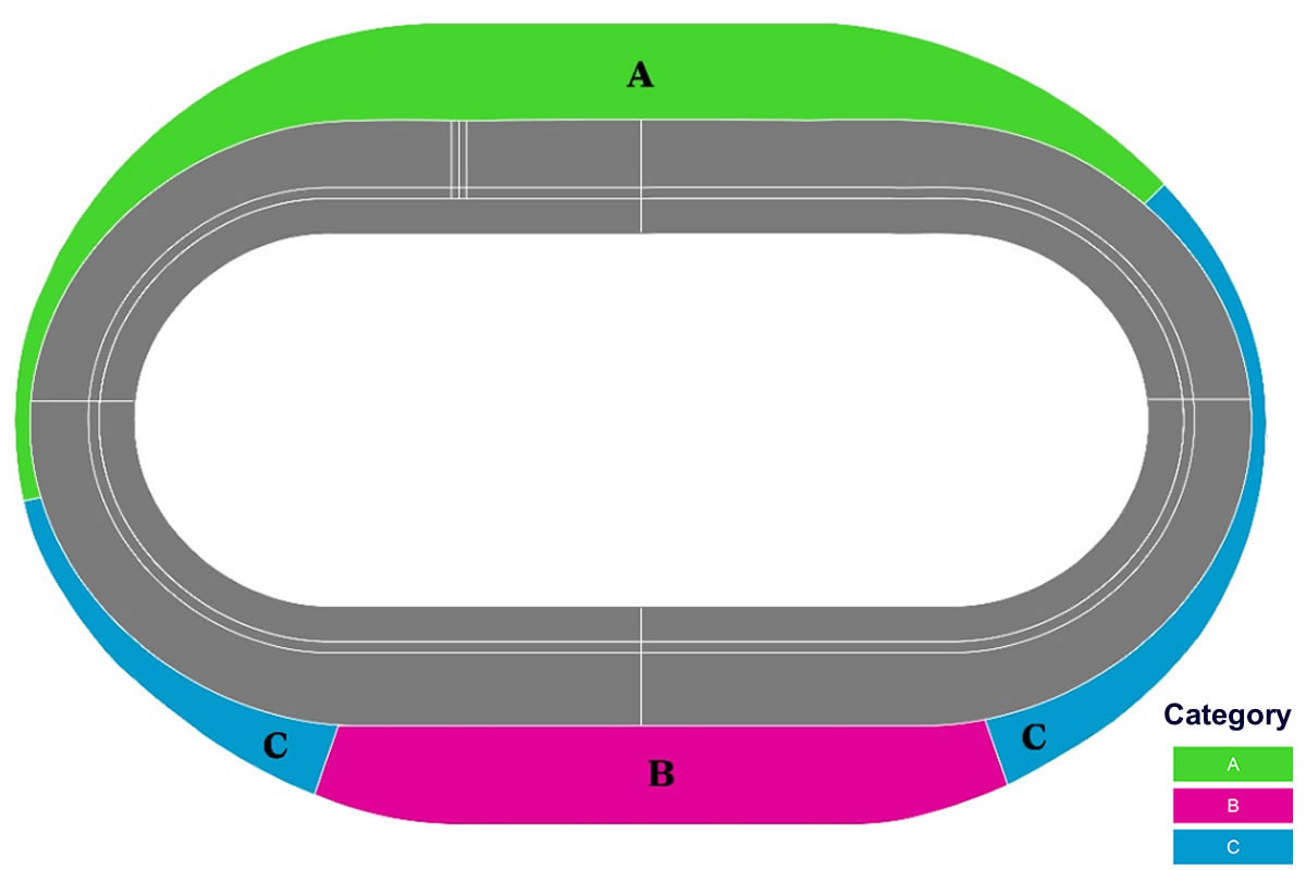 Carson Velodrome, Carson, United States Seating Plan
