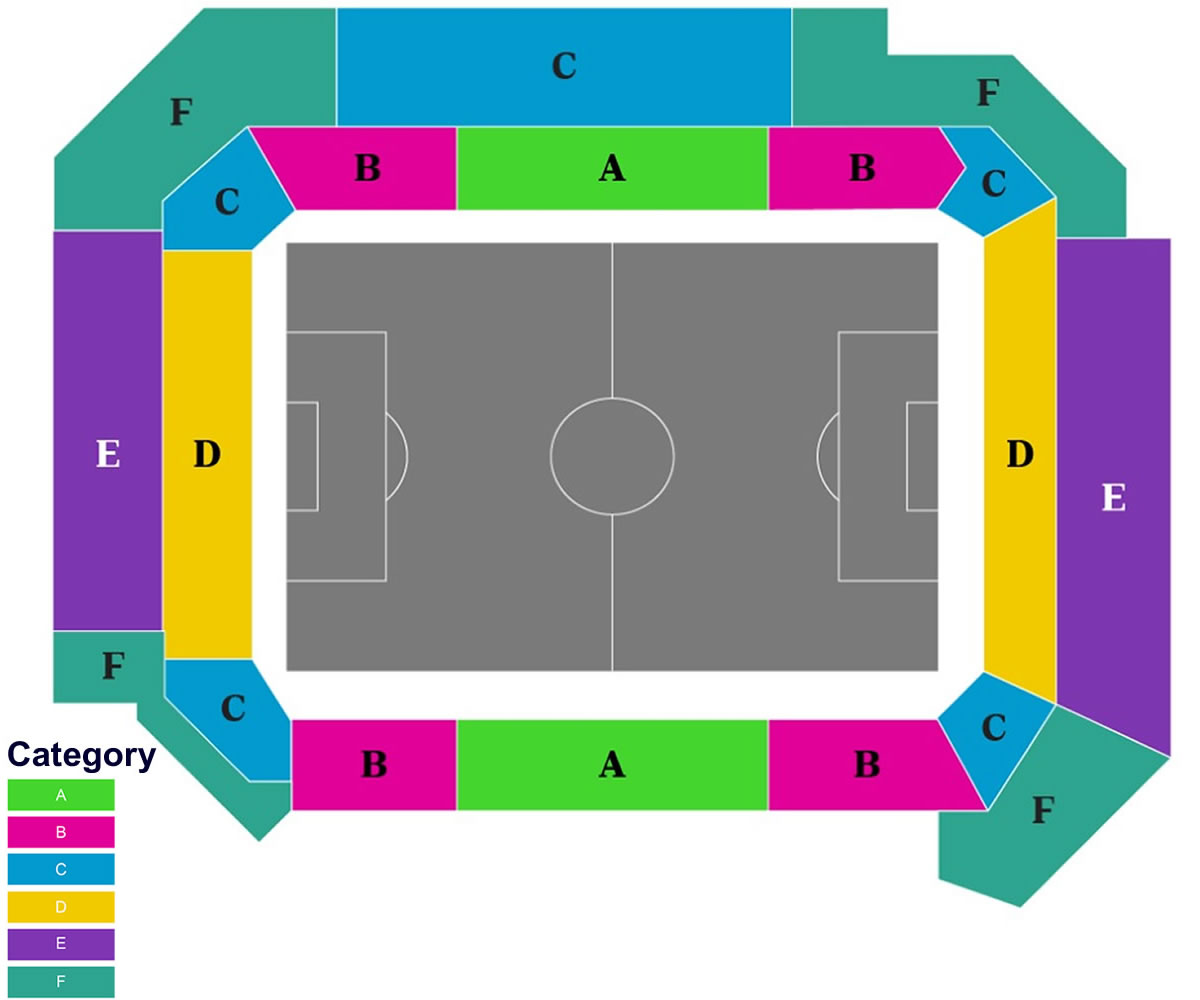 New York Stadium, New York, United States Seating Plan
