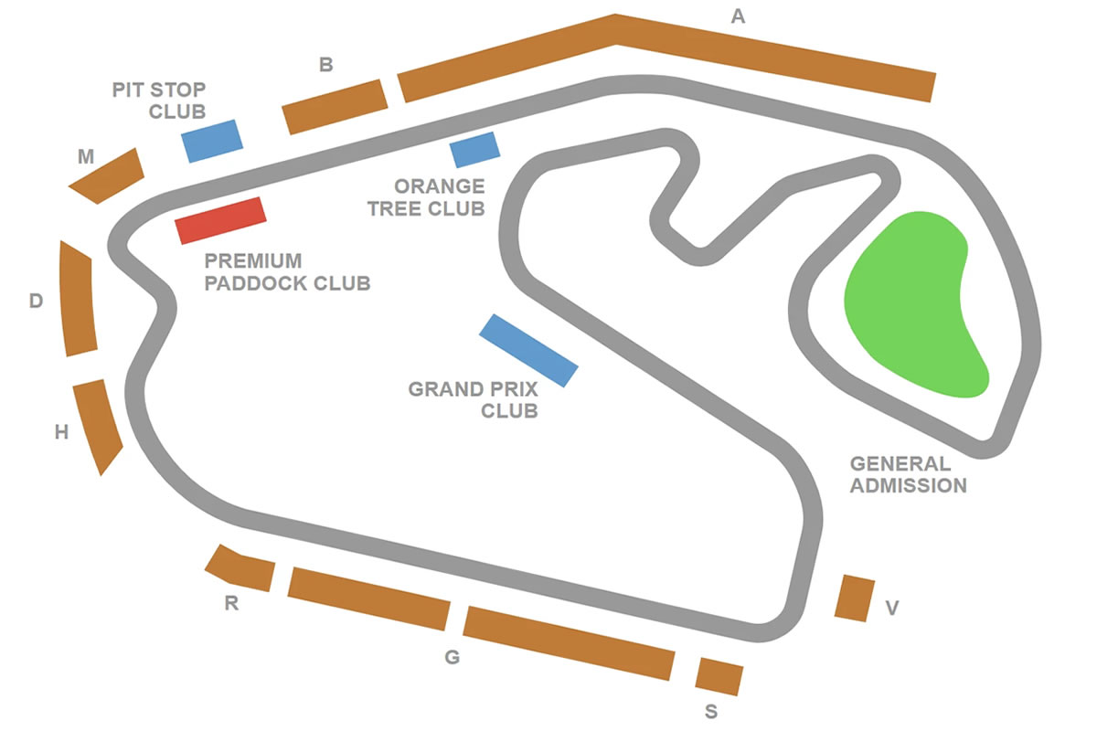 Autodromo Jose Carlos Pace, Sao Paulo, Brazil Seating Plan