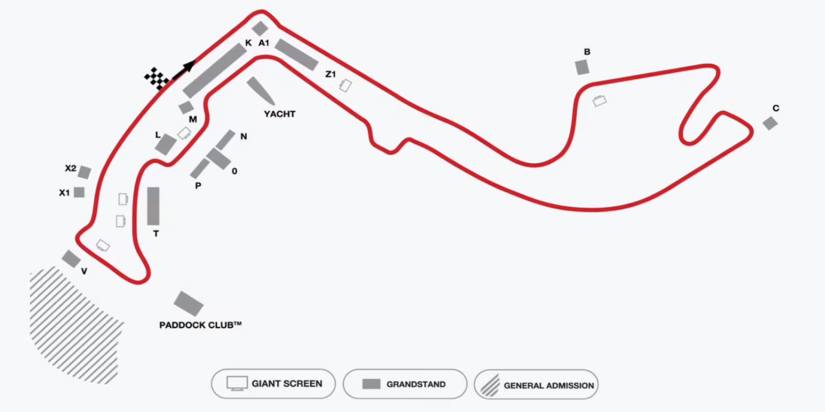 Circuit de Monaco, Monaco, Monaco Seating Plan