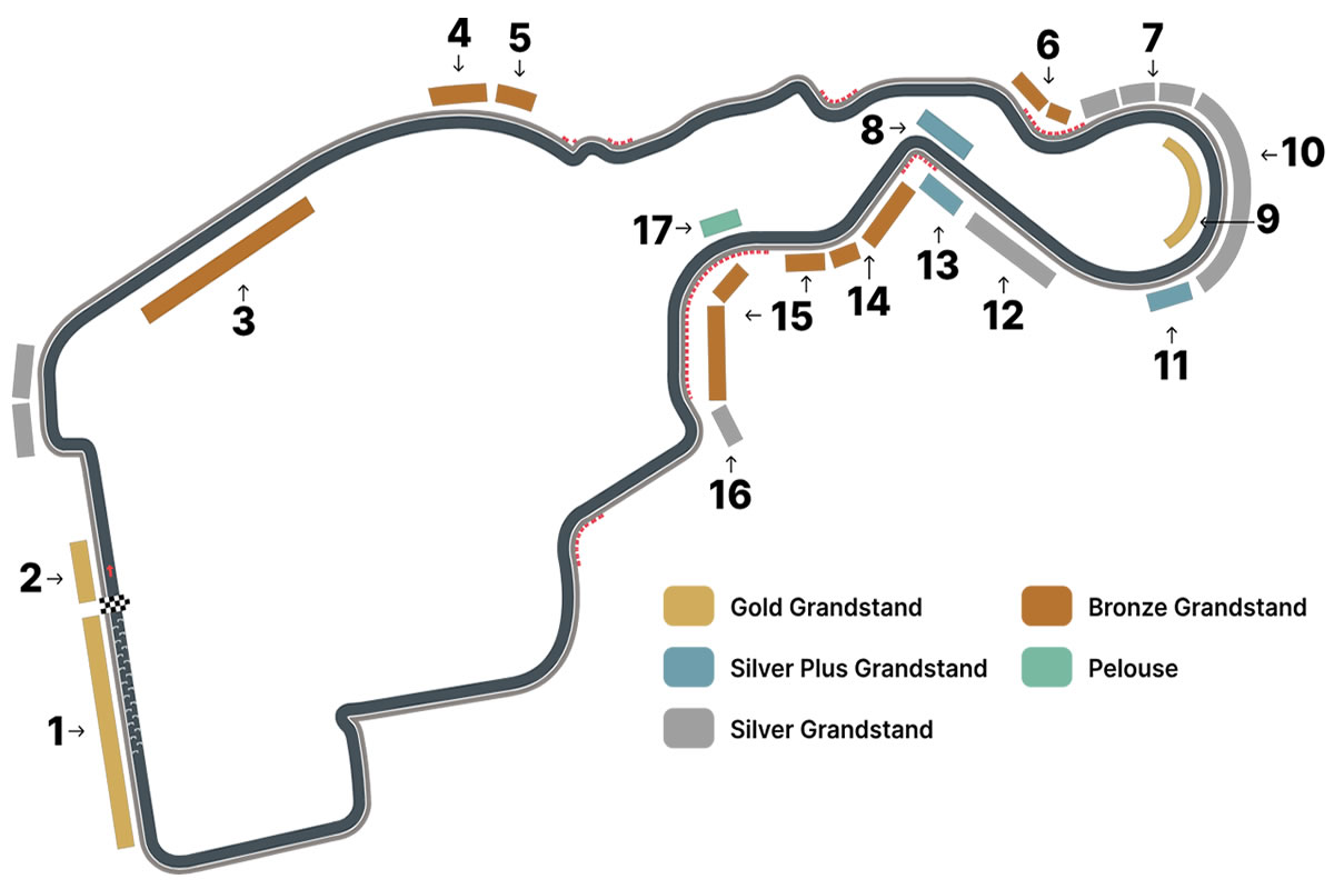Madring Circuit, Madrid, Spain Seating Plan