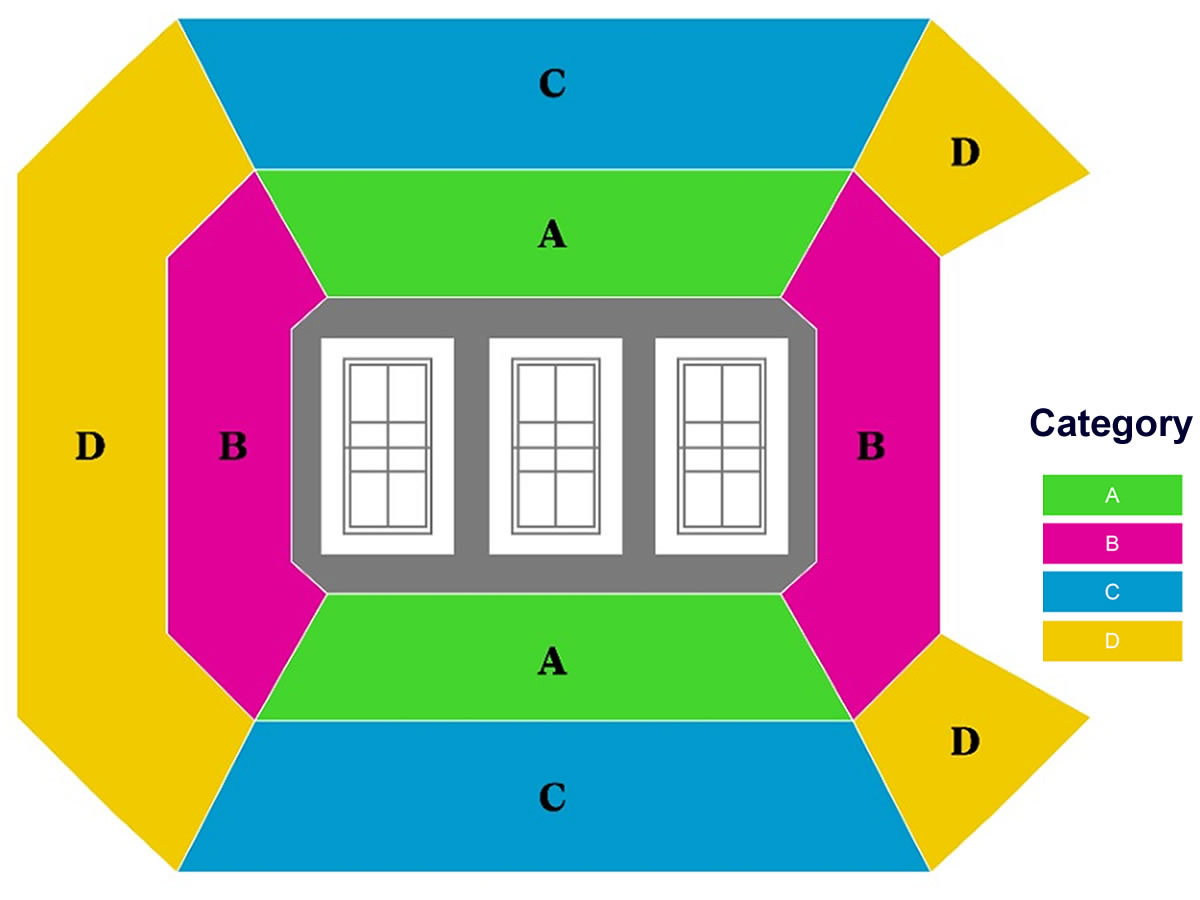 Galen Center (Rythmic Gymnastics), Los Angeles, United States Seating Plan