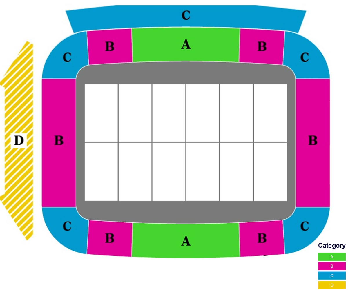 Carson Stadium (Rugby Sevens), Los Angeles, United States Seating Plan