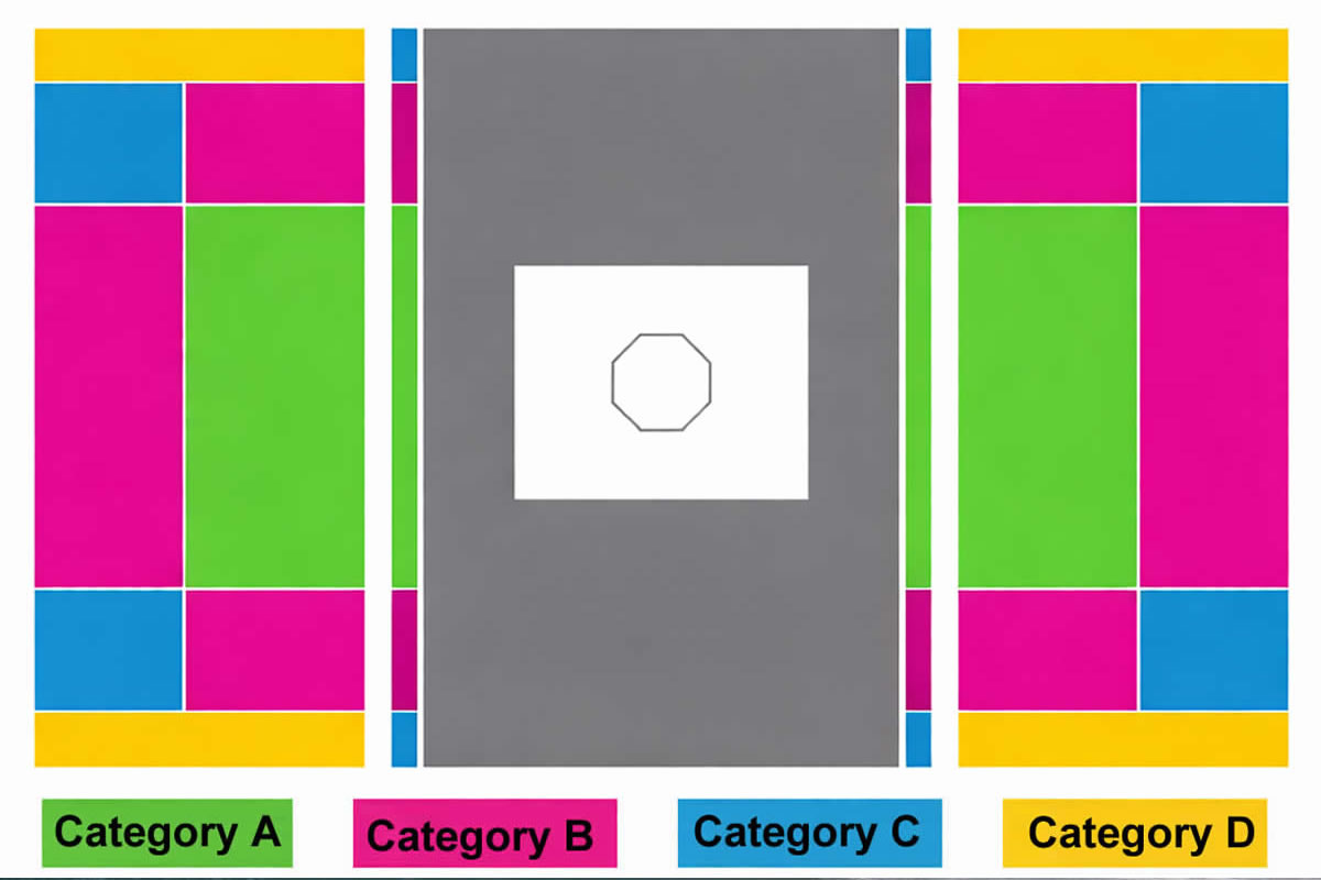 LA Convention Center Hall 1 (Taekwondo), Los Angeles, United States Seating Plan