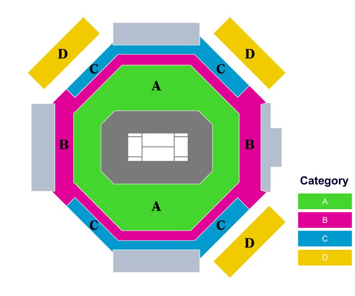 Carson Center Court, Carson, United States Seating Plan