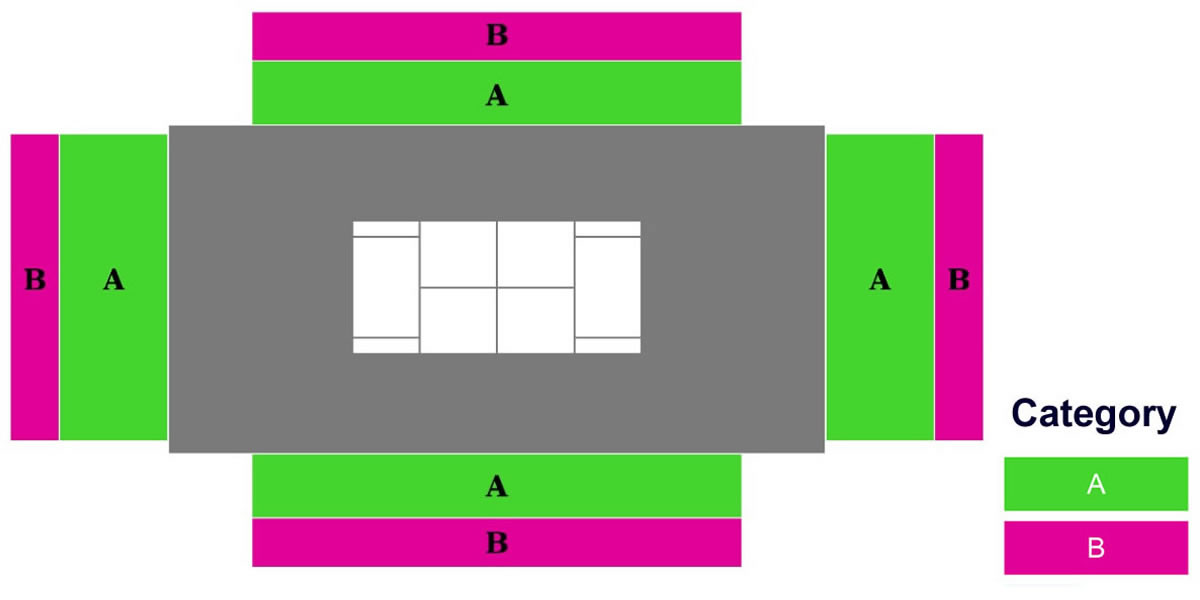 Carson Court 2, Carson, United States Seating Plan