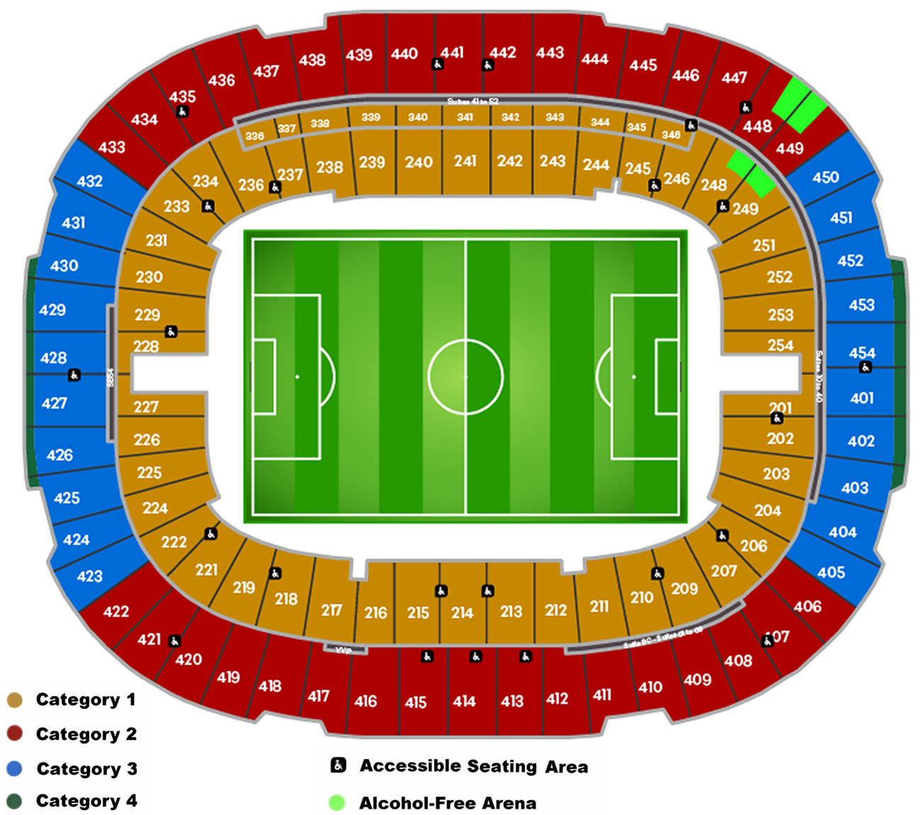 BC Place, Vancouver, Canada Seating Plan