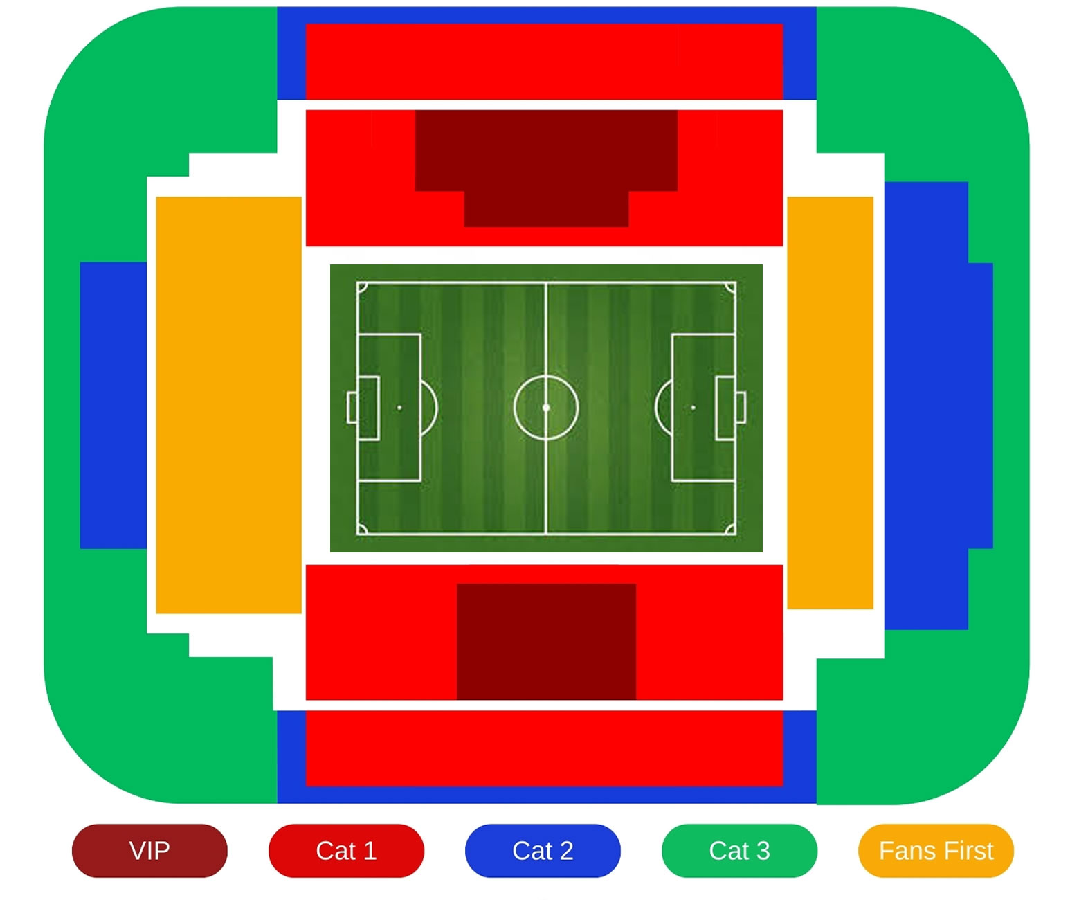 Signal Iduna Park, Dortmund, Germany Seating Plan