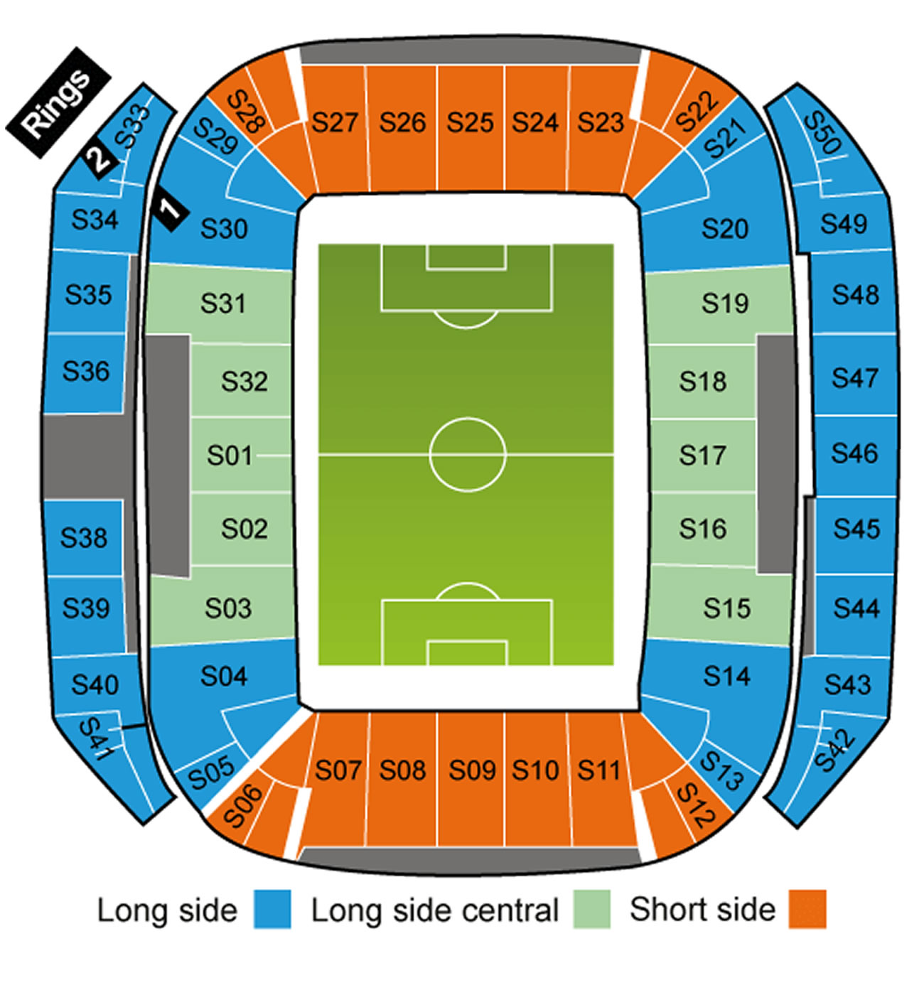 Estadio do Dragao , Porto, Portugal Seating Plan